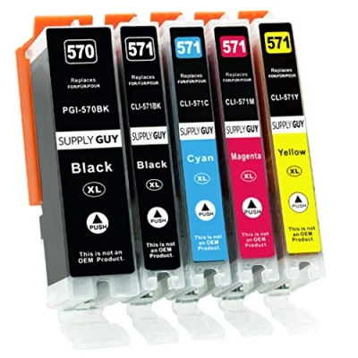 Afbeelding van Supply Guy 5 XL Inktpatronen compatibel met Canon PGI 570 CLI 571 voor MG5700 MG5750 MG5751 MG5752 MG5753 MG6800 MG6850 MG6851 MG6852 MG6853 TS5000 TS5050 TS5051 TS5053 TS5055 TS6050 TS6051 TS6052