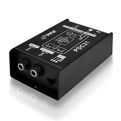 Afbeelding van Pyle Pro PDC22 Dual 1/4&#039;&#039; Instrument To Balanced &amp; Unbalanced (1/4&#039;&#039;/XLR) Direct Box Directe doos Zwart