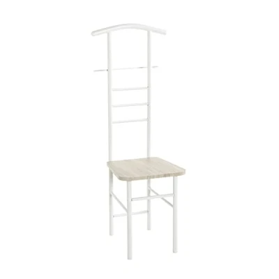 Afbeelding van HAKU Möbel valet, MDF, witte eik, B 46 x D 50 H 119 cm