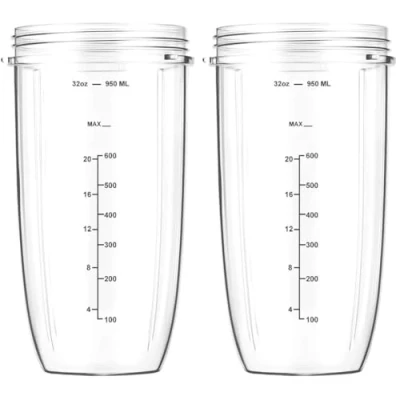 Afbeelding van voor NutriBullet Cup 2 Pack, 950ml Nutri Bullet Blender Cups, Vervanging Accessoires Fit 600W 900W Nutrient Extractor