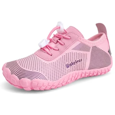 Afbeelding van Blotevoetenschoenen, waterschoenen voor kinderen, jongens, meisjes, aqua, zwemmen, natte rif, schoenen strand, zwembad, sport, antislip, sneldrogend, Yn549 Roze, 31 EU