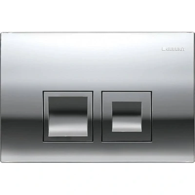 Afbeelding van Drukplaat Geberit Delta 35 DualFlush Frontbediening Chroom