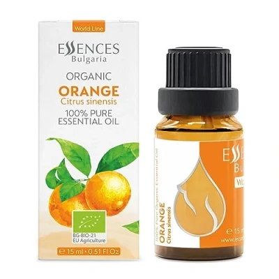 Afbeelding van Essences Bulgaria Biologische Sinaasappel Essentiële Olie 15ml Citrus sinensis 100% Puur en Natuurlijk Onverdund Therapeutische Kwaliteit Aromatherapie Cosmetica Wreedheidvrij Niet GMO