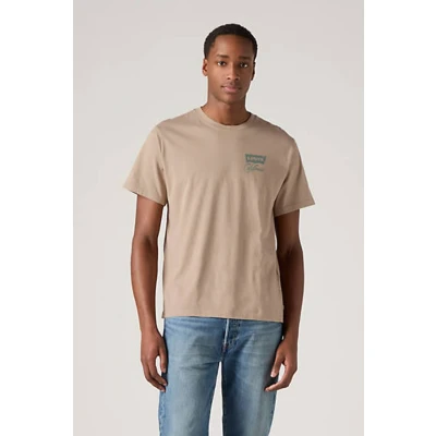 Afbeelding van Levi&#039;s Relaxed FIT TEE Tshirt print, Heren, Maat: Medium, Beige