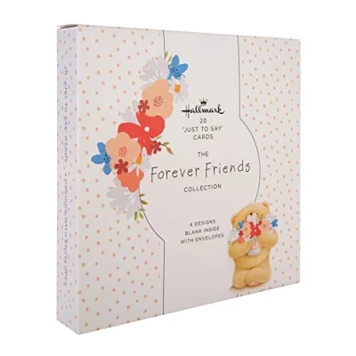 Afbeelding van Hallmark &#039;Just To Say&#039; kaarten Multipack van 20 in 4 Forever Friends Designs