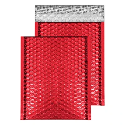 Afbeelding van Blake Padded Bubble Enveloppen Peel &amp; Seal 100 stuks. C5+ 250 x 180 mm Feestelijk Rood