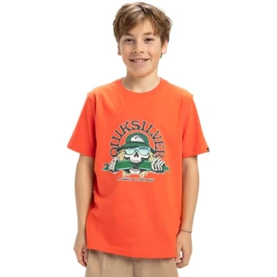 Afbeelding van Quiksilver Skull Feast Tshirt print voor kinderen, Maat: 128, Nme