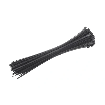 Afbeelding van Meister Kabelbinders, praktische set, 25 stuks, zwart, 200 x 4,8 mm, stevig nylon, uv bestendig, duurzaam en robuust, kabelbinderset voor bundelgoed, kabelverbinders, 7452200