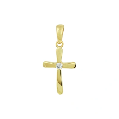 Afbeelding van Trendjuwelier huiscollectie Hanger Geelgoud Kruis