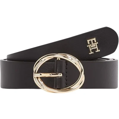 Afbeelding van Tommy Hilfiger Dames TH CHIC 2.5 AW0AW17251 verstelbare riem, Zwart (zwart), 95, 95