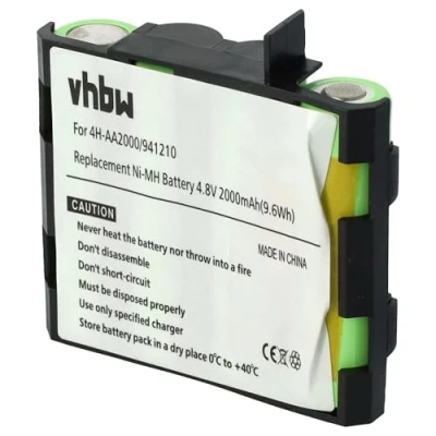 Afbeelding van vhbw Accu compatibel met Compex spierstimulator apparaten vervangt 4H AA1500, AA2000, 941210, 941213 (NiMH, 1500mAh, 4,8V) Accu, reserveaccu