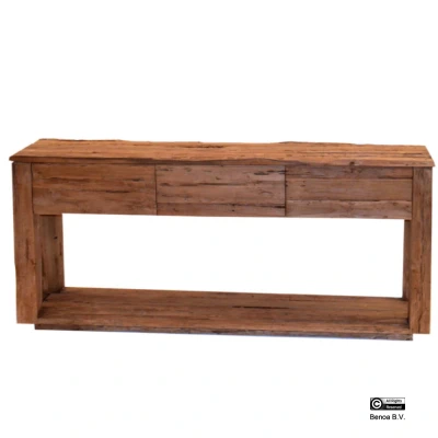 Afbeelding van Bridge Sidetable 3 Laden Teak 160