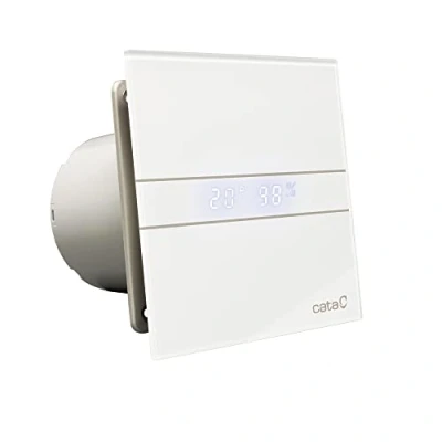 Afbeelding van Badkamer Ventilator Cata E 150 GTH LED Axial Timer En Vochtsensor mm 10W/19W Wit