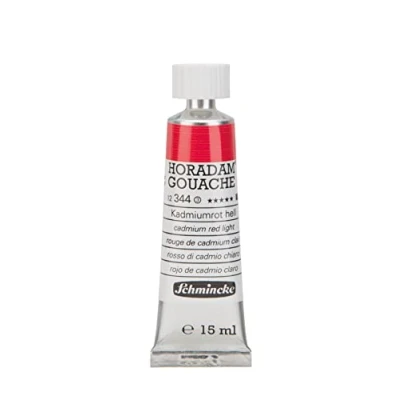 Afbeelding van Schmincke HORADAM® Gouache, cadmiumrood licht, 344, 15 ml, fijnste gouachekleur, hoogste concentratie pigmenten, helderheid en kleurdiepte