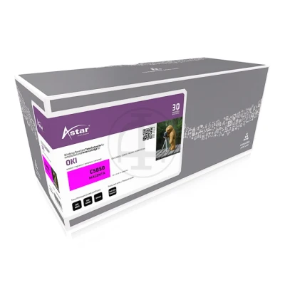 Afbeelding van As20032 Astar Oki 43865722 C/Mc Toner Magenta Rebuilt 6000Pag Chip