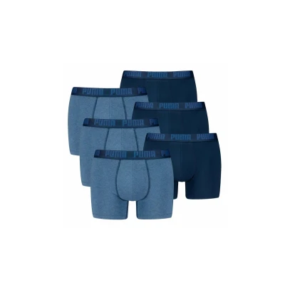 Afbeelding van Puma 6ER PACK Boxerbriefs, Heren, Maat: Large, Blau denim