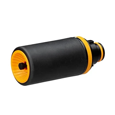 Afbeelding van Fiskars Spuitpistool kop, 2 functies, met punt of kegelstraal, traploos regelbaar, universele maat, zwart/oranje, 1059236