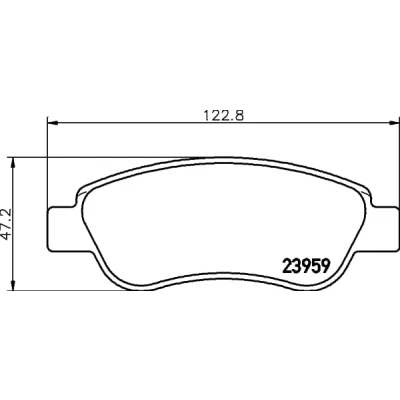 Afbeelding van Remblokkenset, schijfrem HELLA PAGID 8DB 355 012 141