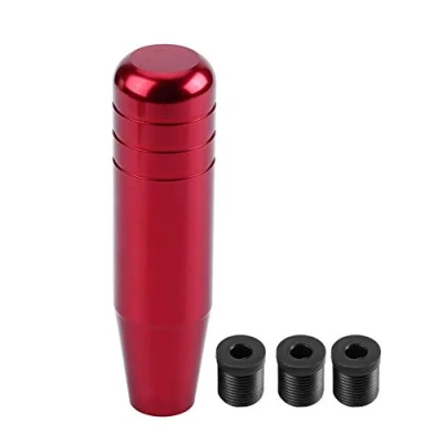 Afbeelding van Aramox instelknop, versnellingspookknoppen, handmatige versnellingspook, 13 cm, aluminiumlegering, voor auto (rood)