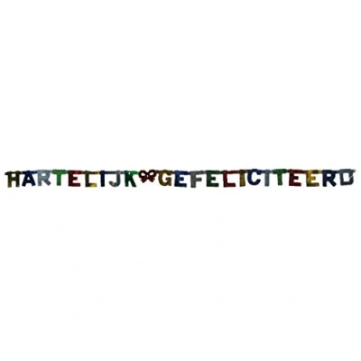 Afbeelding van Letterslinger Hartelijk gefeliciteerd 8553