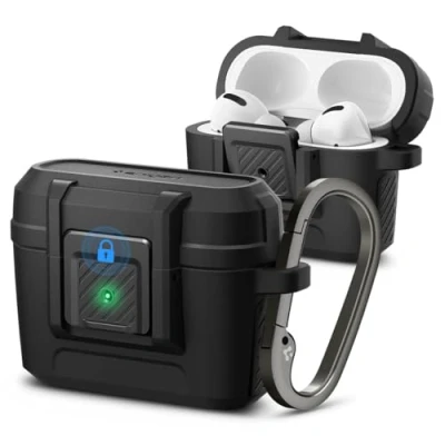 Afbeelding van Spigen Lock Fit Hoes Compatibel met AirPods Pro Zwart