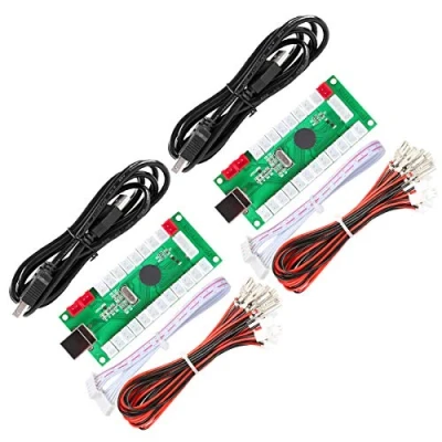 Afbeelding van Fosiya Zero Delay Arcade USB Encoder PC naar joystick Voor Windows &amp; Linux MAME Raspberry Pi Retropie Projecten (Gebruikt 2 Speler 5Pin + Sanwa Style Knoppen)