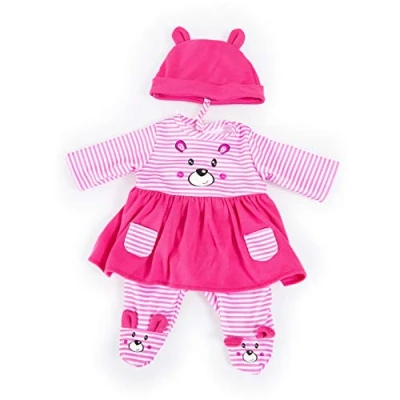 Afbeelding van Bayer Design 83887AA Poppenkleding meerdelig,13 tot 15 inch,Rood, Roze