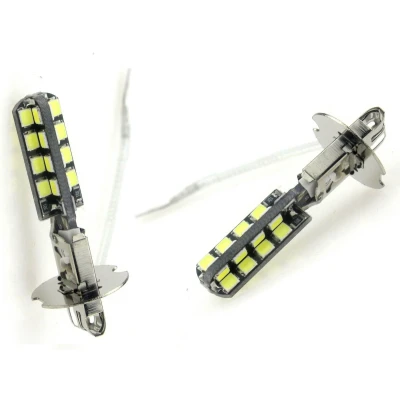 Afbeelding van H3 autolamp 2 stuks 32 SMD LED daglichtwit 6000K 3.5W 12V