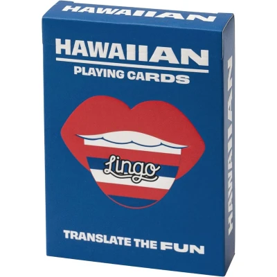 Afbeelding van Lingo Hawaiiaanse speelkaarten playingcards talen Leren jong en oud woordenschat Leer op een leuke gemakkelijke manier 52 essentiële vertalingen reizen spelen