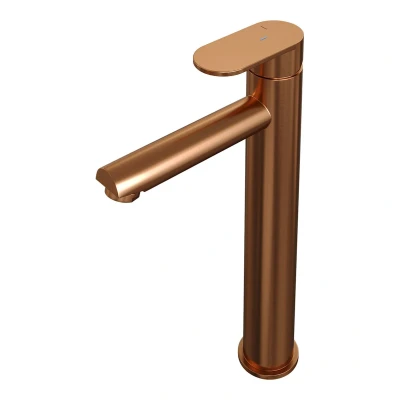 Afbeelding van Brauer Copper Edition Wastafelmengkraan opbouw hoog model C PVD geborsteld koper