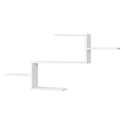 Afbeelding van Wandplank Flekkefjord met 5 planken 104x14,5x49,5 cm wit mat