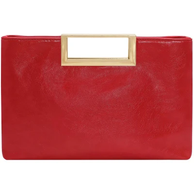 Afbeelding van Milisente Dames Clutch Handtas Schoudertas Elegante Avondtas met Handvat Crossbody Tas voor Bruiloft (Rood)