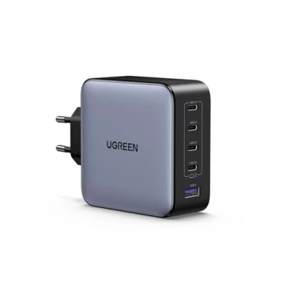 Afbeelding van UGREEN Nexode USB C Charger 100W 5 poorts GaN oplader Meerdere PD laders Multipoorten Ondersteunt PPS 45 W Compatibel met MacBook Pro/Air, HP Laptop, iPad iPhone 16 8 serie, Galaxy S24