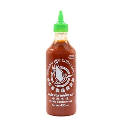 Afbeelding van Flying Goose Sriracha Hot Chilli Sauce 455ml, een van de meest populaire sausmerken in Thailand, 2 Stuks