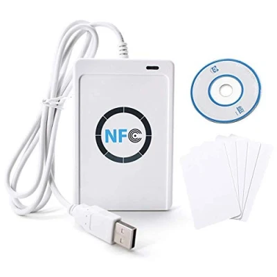 Afbeelding van NFC RFID lezer/schrijver ACR122U ISO 14443 A/B lezer Kaartlezer + gratis software in wit