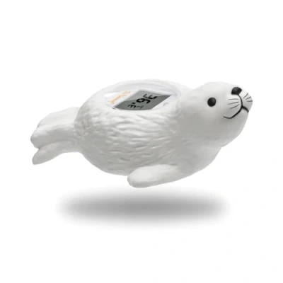 Afbeelding van Doli Yearning Baby Badthermometer, Drijvend BadSpeelgoed voor Kleuters, in graden Fahrenheit en Celsius witte zeehond