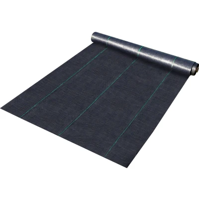 Afbeelding van VEVOR Onkruidbestrijding Tuindoek 1,8x76m 116g/m2 Pp Opritdrainagedoek Voor Opritstabilisatie, Tuinbouw, Landbouw En Drainage Zwart