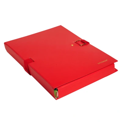 Afbeelding van Map uitstrekbare rug EXTENSOR rood per 10