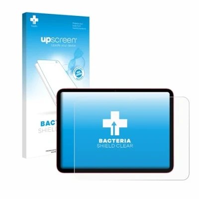 Afbeelding van upscreen Screenprotector voor Apple iPad 10.9&quot; 2022 (10. Gen.) Folie Beschermfolie transparant antibacterieel
