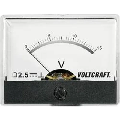 Afbeelding van VOLTCRAFT AM 60X46/15V/DC Inbouwmeter 60X46/15 V/DC 15 V Draaispoel