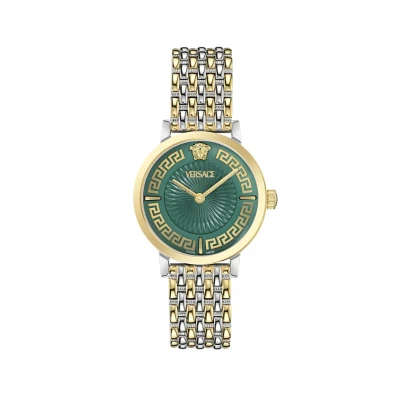 Afbeelding van Versace Greca Fortuna Horloge, Dames, Maat: One Size, Bi tone