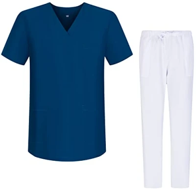 Afbeelding van MISEMIYA Uniseks gezondheidsuniformen medische uniformen G713 6802, marineblauw 68, L