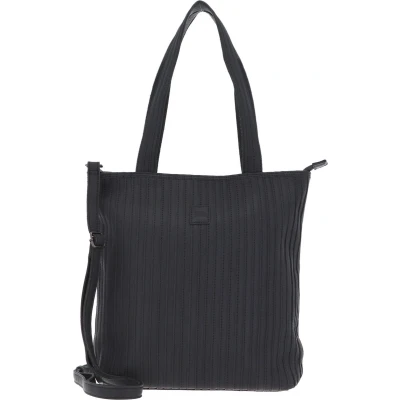Afbeelding van FREDsBRUDER Leren Schoudertas Vertical Shopper Dark Grey Grijs