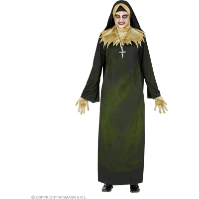Afbeelding van Widmann 52262 kostuum demonische neen, cape met kraag, sluier, handschoenen, ketting, dames, meerkleurig, M