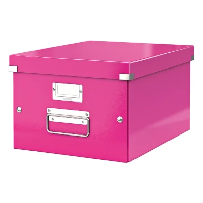 Afbeelding van Opbergbox Leitz WOW Click &amp; Store 281x200x370mm roze