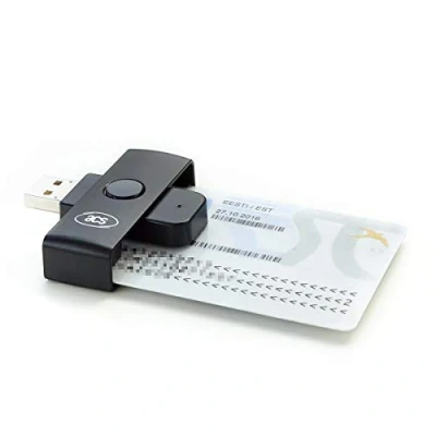 Afbeelding van ACS ACRU39U N1 Pocketmate II USB eID ID kaartlezer Smart Card Reader Chipkaartlezer, Zwart