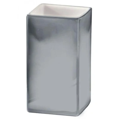 Afbeelding van Kleine Wolke &quot;Glamour&quot; Badkamer Tumbler in Zilver Porselein # 5065 124 852