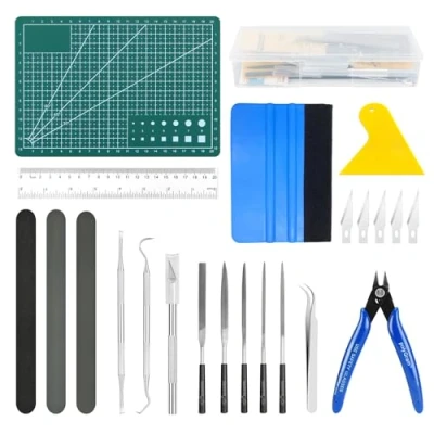 Afbeelding van Gundam Modeler Basisgereedschap, 32 stuks, modelleerder, basic gereedschap voor automodel, montagedoos, doe het zelf reparatieset, knutselgereedschap, modelgereedschap