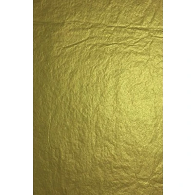Afbeelding van Clairefontaine Ref 393775C Gevouwen tissuepapier (Pack van 4 vellen) 50 x 75cm formaat, 18gsm papier Geschikt voor gebruik in geschenkzakken of knutselen Goud