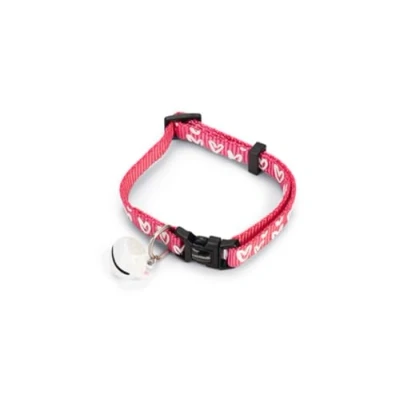 Afbeelding van Beeztees Heart Kattenhalsband Nylon Roze 20 30 cm x 10 mm
